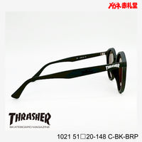 3800円 サングラス THRASHER スラッシャー 1021 C-BK-BRP 51□20-148 偏光レンズ / 度付きサングラス 7000円 偏光・調光・可視調光も選べる