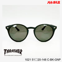 3800円 サングラス THRASHER スラッシャー 1021 C-BK-GNP 51□20-148 偏光レンズ / 度付きサングラス 7000円 偏光・調光・可視調光も選べる