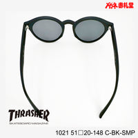 3800円 サングラス THRASHER スラッシャー 1021 C-BK-SMP 51□20-148 偏光レンズ / 度付きサングラス 7000円 偏光・調光・可視調光も選べる