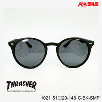 3800円 サングラス THRASHER スラッシャー 1021 C-BK-SMP 51□20-148 偏光レンズ / 度付きサングラス 7000円 偏光・調光・可視調光も選べる