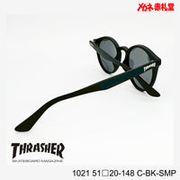 3800円 サングラス THRASHER スラッシャー 1021 C-BK-SMP 51□20-148 偏光レンズ / 度付きサングラス 7000円 偏光・調光・可視調光も選べる