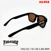3800円 サングラス THRASHER スラッシャー 1052 C-BK-BRP 54□18-138 偏光レンズ / 度付きサングラス 7000円 偏光・調光・可視調光も選べる