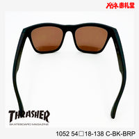 3800円 サングラス THRASHER スラッシャー 1052 C-BK-BRP 54□18-138 偏光レンズ / 度付きサングラス 7000円 偏光・調光・可視調光も選べる