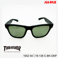 3800円 サングラス THRASHER スラッシャー 1052 C-BK-GNP 54□18-138 偏光レンズ / 度付きサングラス 7000円 偏光・調光・可視調光も選べる