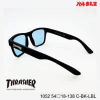 3800円 サングラス THRASHER スラッシャー 1052 C-BK-LBL 54□18-138 偏光レンズ / 度付きサングラス 7000円 偏光・調光・可視調光も選べる