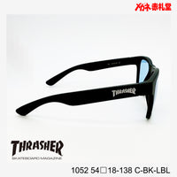 3800円 サングラス THRASHER スラッシャー 1052 C-BK-LBL 54□18-138 偏光レンズ / 度付きサングラス 7000円 偏光・調光・可視調光も選べる