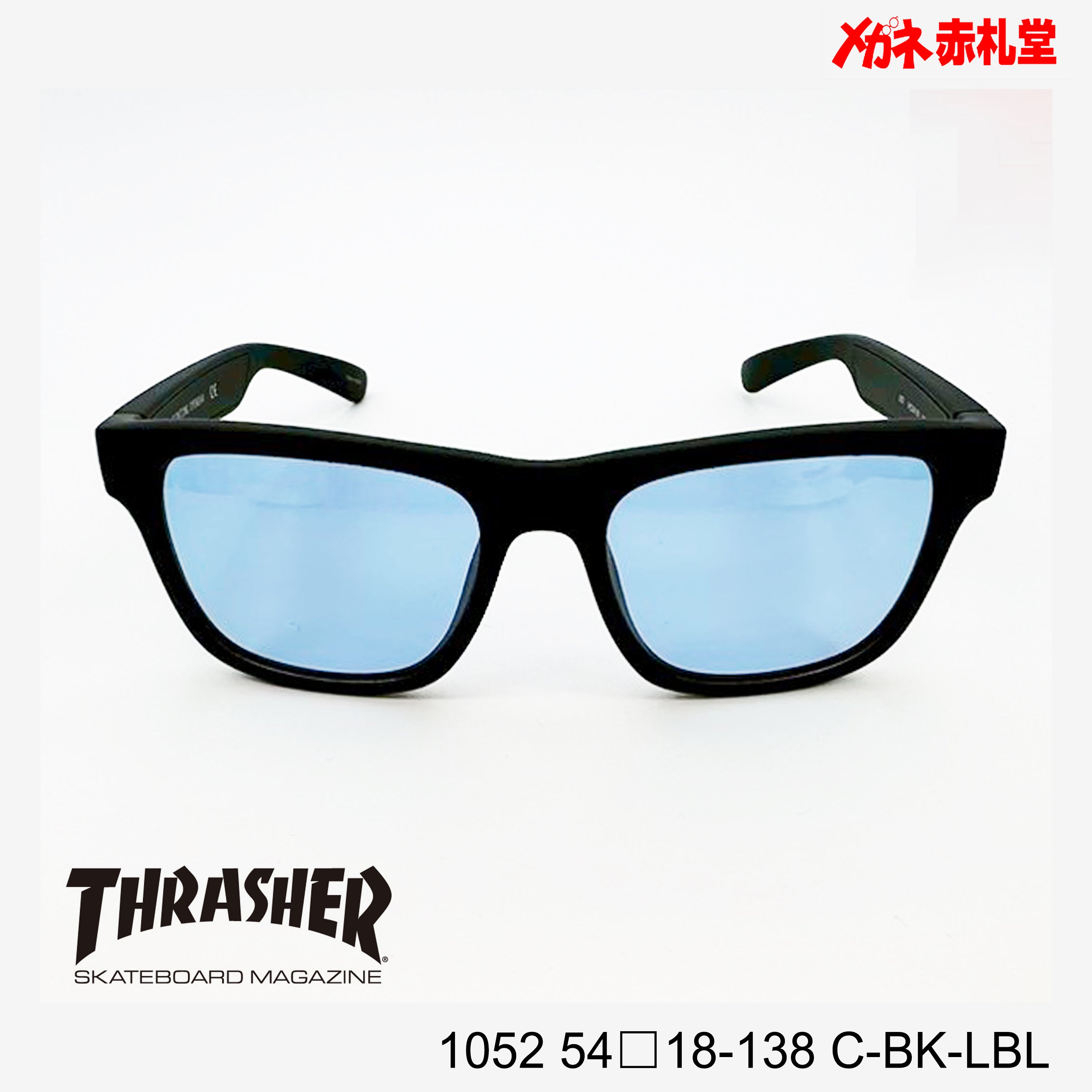 3800円 サングラス THRASHER スラッシャー 1052 C-BK-LBL 54□18 3800円 サングラス THRASHER スラッシャー 1052 C-BK-LBL 54□18