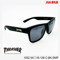 3800円 サングラス THRASHER スラッシャー 1052 C-BK-SMP 54□18-138 偏光レンズ / 度付きサングラス 7000円 偏光・調光・可視調光も選べる