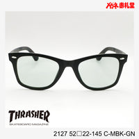 3800円 サングラス THRASHER スラッシャー 2127 52□22-145 C-MBK-GN / 度付きサングラス 7000円