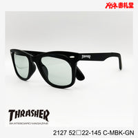 3800円 サングラス THRASHER スラッシャー 2127 52□22-145 C-MBK-GN / 度付きサングラス 7000円