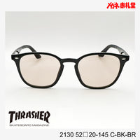 3800円 サングラス THRASHER スラッシャー 2130 52□20-145 C-BK-BR / 度付きサングラス 7000円