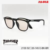 3800円 サングラス THRASHER スラッシャー 2130 52□20-145 C-BK-BR / 度付きサングラス 7000円