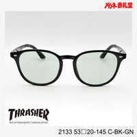 3800円 サングラス THRASHER スラッシャー 2133 53□20-145 C-BK-GN / 度付きサングラス 7000円