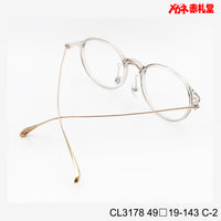 レンズ付7800円 CL3178 49□19-143 C-2 チタン素材使用