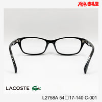 LACOSTE ラコステ レンズ付13800円 L2758A 54□17-140 C-001