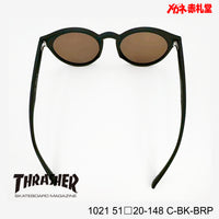 3800円 サングラス THRASHER スラッシャー 1021 C-BK-BRP 51□20-148 偏光レンズ / 度付きサングラス　7000円 　偏光・調光・可視調光も選べる