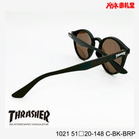 3800円 サングラス THRASHER スラッシャー 1021 C-BK-BRP 51□20-148 偏光レンズ / 度付きサングラス　7000円 　偏光・調光・可視調光も選べる