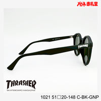 3800円 サングラス THRASHER スラッシャー 1021 C-BK-GNP 51□20-148 偏光レンズ / 度付きサングラス　7000円 　偏光・調光・可視調光も選べる