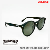 3800円 サングラス THRASHER スラッシャー 1021 C-BK-GNP 51□20-148 偏光レンズ / 度付きサングラス　7000円 　偏光・調光・可視調光も選べる