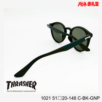 3800円 サングラス THRASHER スラッシャー 1021 C-BK-GNP 51□20-148 偏光レンズ / 度付きサングラス　7000円 　偏光・調光・可視調光も選べる