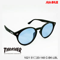 3800円 サングラス THRASHER スラッシャー 1021 C-BK-LBL 51□20-148 偏光レンズ / 度付きサングラス　7000円 　偏光・調光・可視調光も選べる