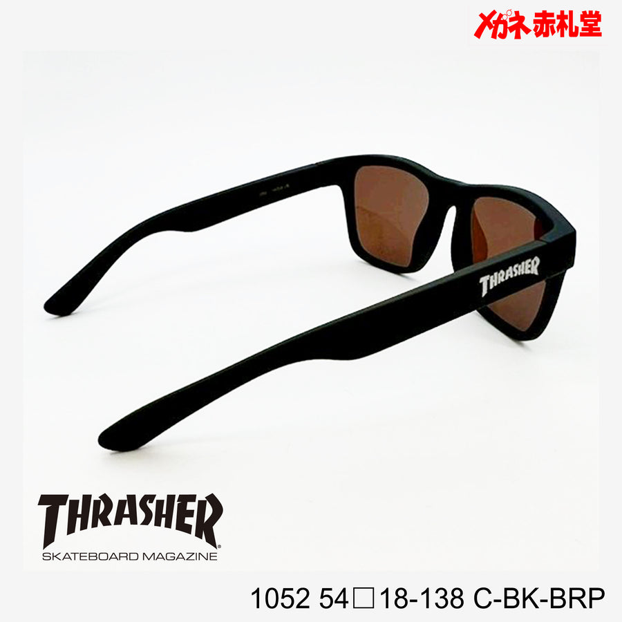 3800円 サングラス THRASHER スラッシャー 1052 C-BK-BRP 54□18-138