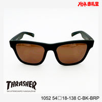 3800円 サングラス THRASHER スラッシャー 1052 C-BK-BRP 54□18-138 偏光レンズ / 度付きサングラス　7000円 　偏光・調光・可視調光も選べる