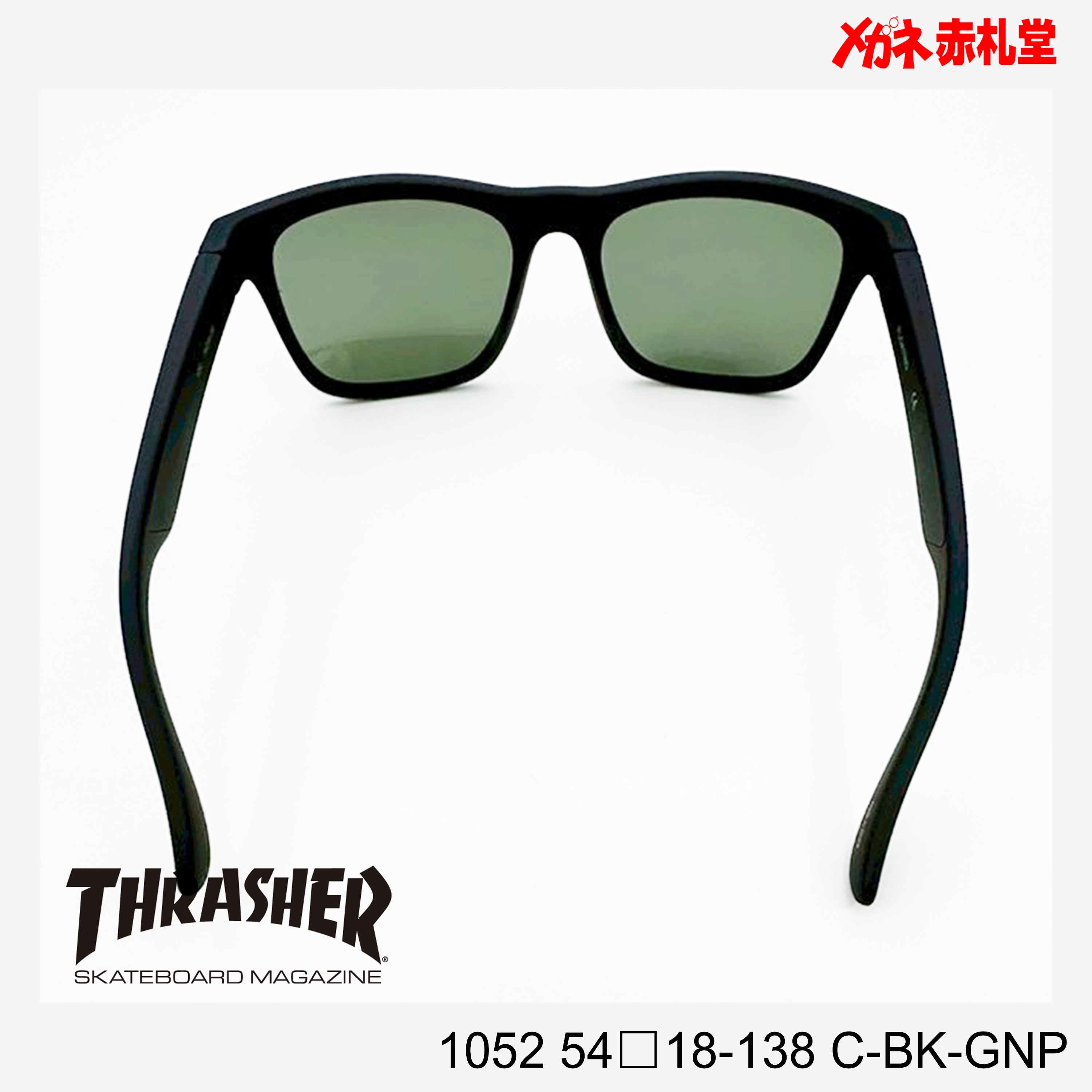 3800円 サングラス THRASHER スラッシャー 1052 C-BK-GNP 54□18-138