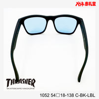 3800円 サングラス THRASHER スラッシャー 1052 C-BK-LBL 54□18-138 偏光レンズ / 度付きサングラス　7000円 　偏光・調光・可視調光も選べる