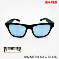 3800円 サングラス THRASHER スラッシャー 1052 C-BK-LBL 54□18-138 偏光レンズ / 度付きサングラス　7000円 　偏光・調光・可視調光も選べる