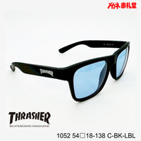 3800円 サングラス THRASHER スラッシャー 1052 C-BK-LBL 54□18-138 偏光レンズ / 度付きサングラス　7000円 　偏光・調光・可視調光も選べる