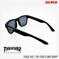 3800円 サングラス THRASHER スラッシャー 1052 C-BK-SMP 54□18-138 偏光レンズ / 度付きサングラス　7000円 　偏光・調光・可視調光も選べる
