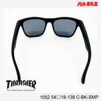 3800円 サングラス THRASHER スラッシャー 1052 C-BK-SMP 54□18-138 偏光レンズ / 度付きサングラス　7000円 　偏光・調光・可視調光も選べる