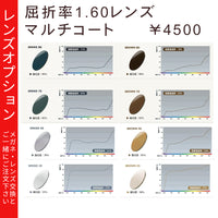 偏光レンズ　照り返しを抑える高機能カラーレンズ　ゴルフ・釣り・ドライブ・スキーなどに　【レンズオプション】