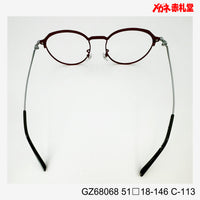 レンズ付7800円 GZ68068 C-113 51□18-146 Bチタン素材使用