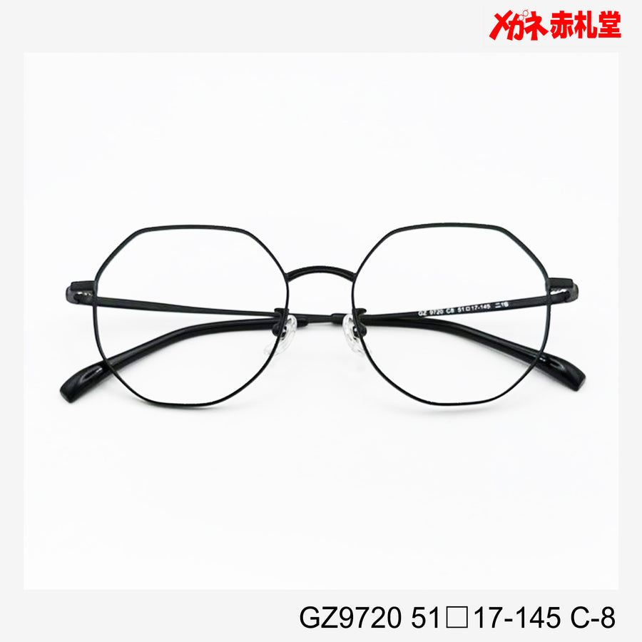 レンズ付7800円 GZ9720　C-8　51□17-145　　チタン素材使用