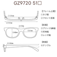 レンズ付7800円 GZ9720　C-18　51□17-145　　チタン素材使用