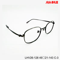 レンズ付10000円 LHV26-128 C-3 49□21-143 チタン/Bチタン素材使用