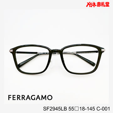 レンズ付26800円　FERRAGAMO フェラガモ　SF2945LB　C-001　55□18-145　日本製