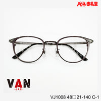 VAN ヴァン レンズ付11800円 VJ-1008 C-1 48□21-140 日本製フレーム　チタン/Bチタン素材使用