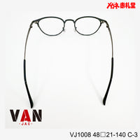 VAN ヴァン レンズ付11800円 VJ-1008 C-3 48□21-140 日本製フレーム　チタン/Bチタン素材使用